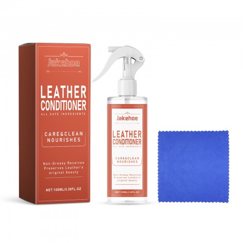 Jakehoe Leather Conditioner Care & Clean Car Leather Care Kit, Advanced Protection, Deep Cleaning, Scratch Repair, Instant Shine for Seats & Interior 100ml